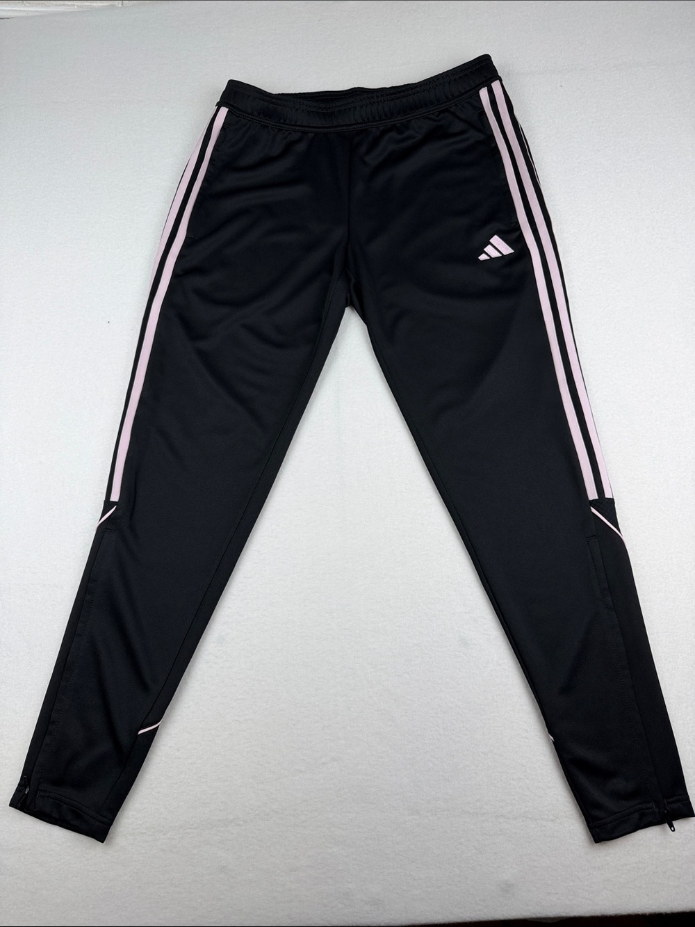 Adidas Tiro23 Women Black with Pink Stripes Pants Size M